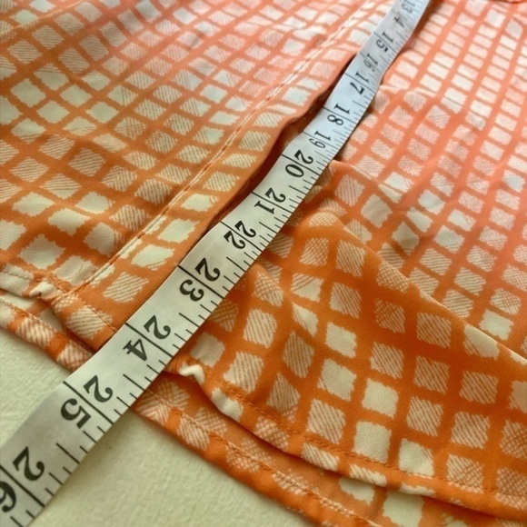 Candies Orange Checkered and Lace Tank Top - Picture 7 of 8